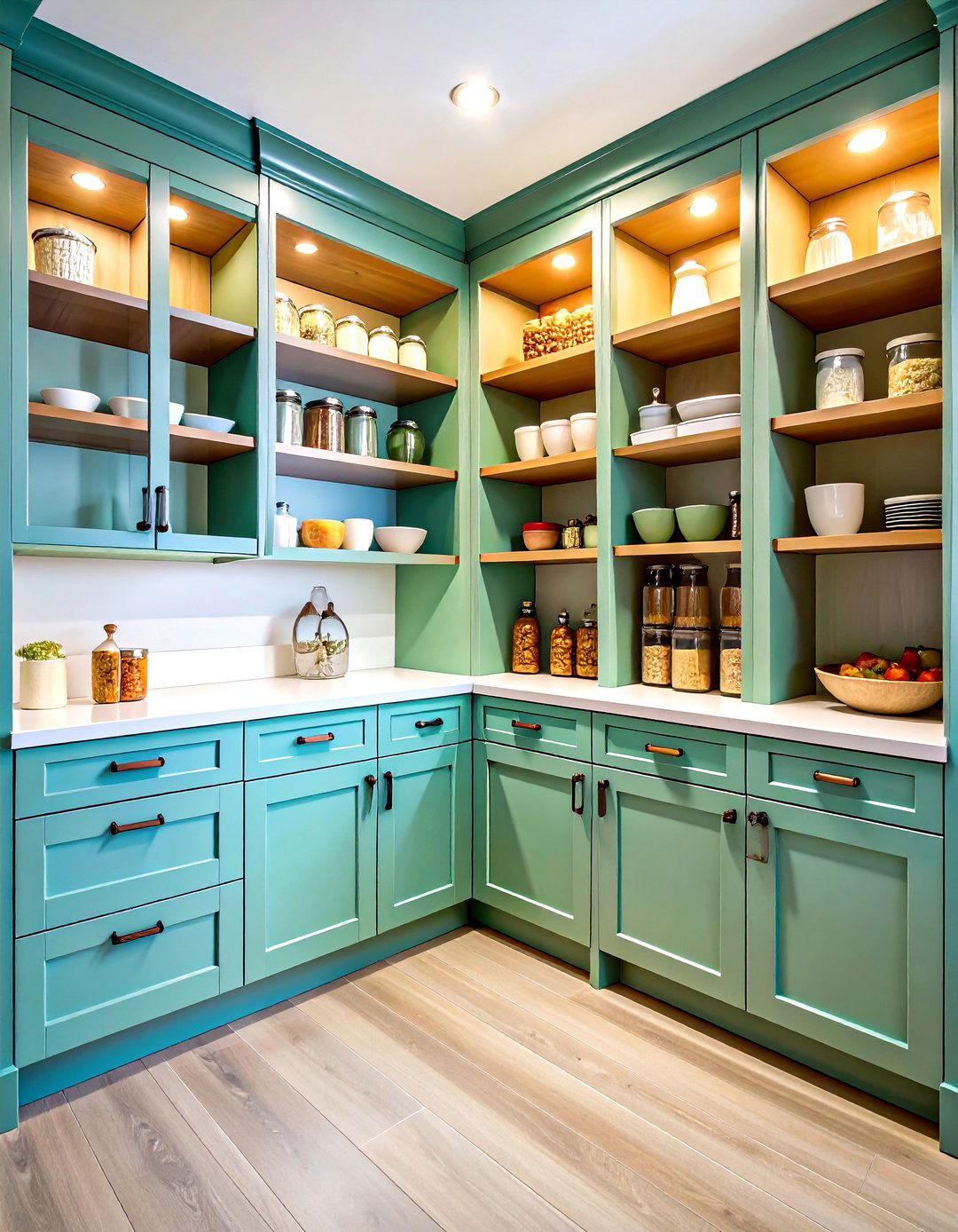 Built In Pantry Storage Solutions - 24 Transitional Kitchen Ideas