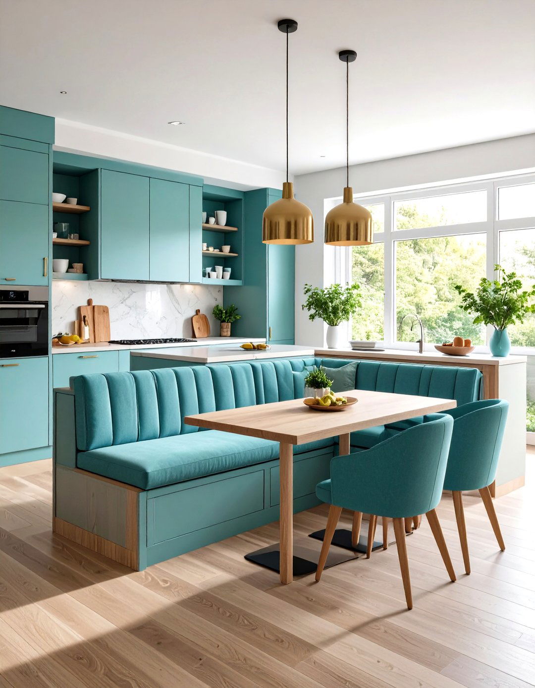 Built In Seating Areas - 24 Minimalist Kitchen Ideas