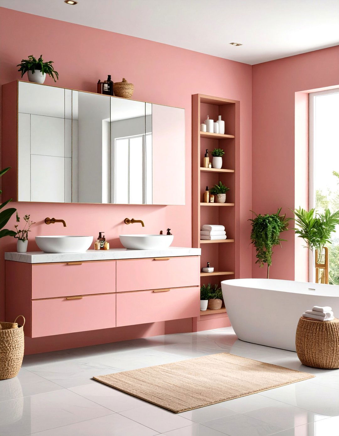 Built In Storage Elegance - 24 Elegant Bathroom Decor Ideas
