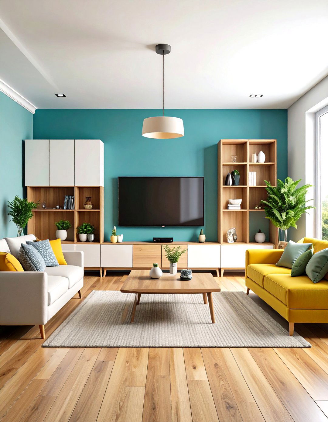 Built In Storage Media Wall Design - 24 Media Wall Ideas
