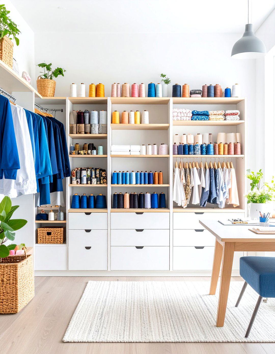Built In Storage Solutions - 24 Sewing Room Ideas