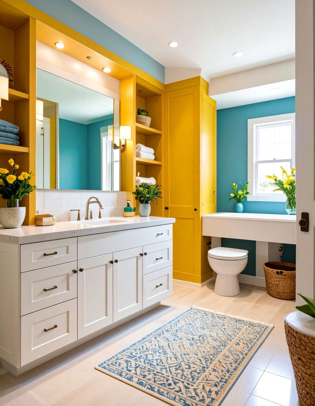 Built In Storage Solutions - 24 Small Powder Room Ideas