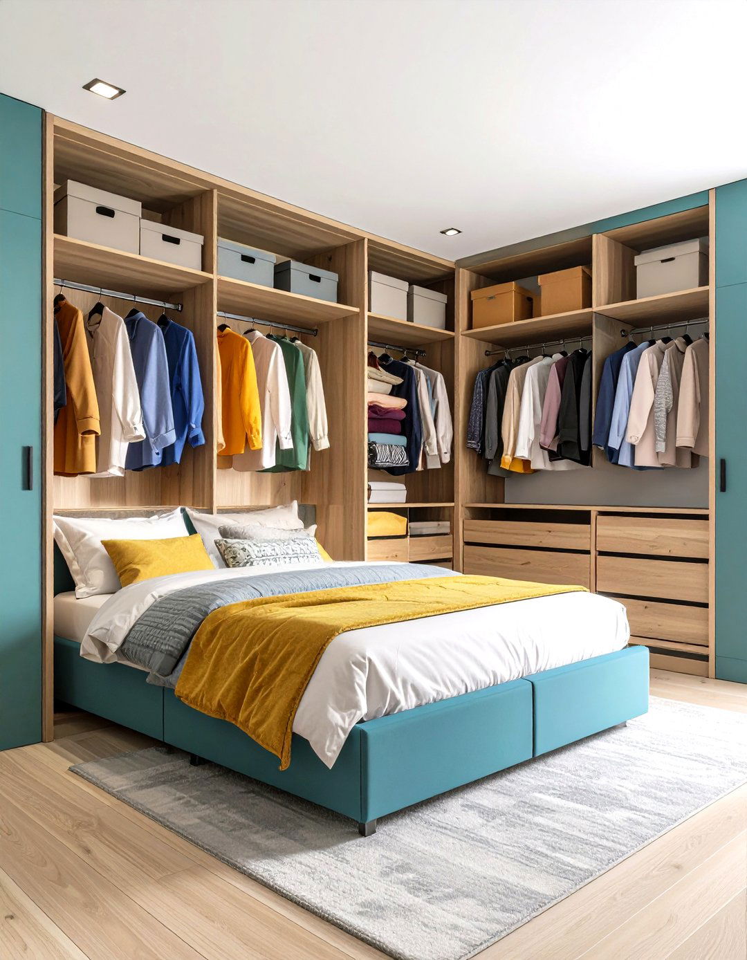 Built in Alcove Design Integration - 24 Open Closet Ideas