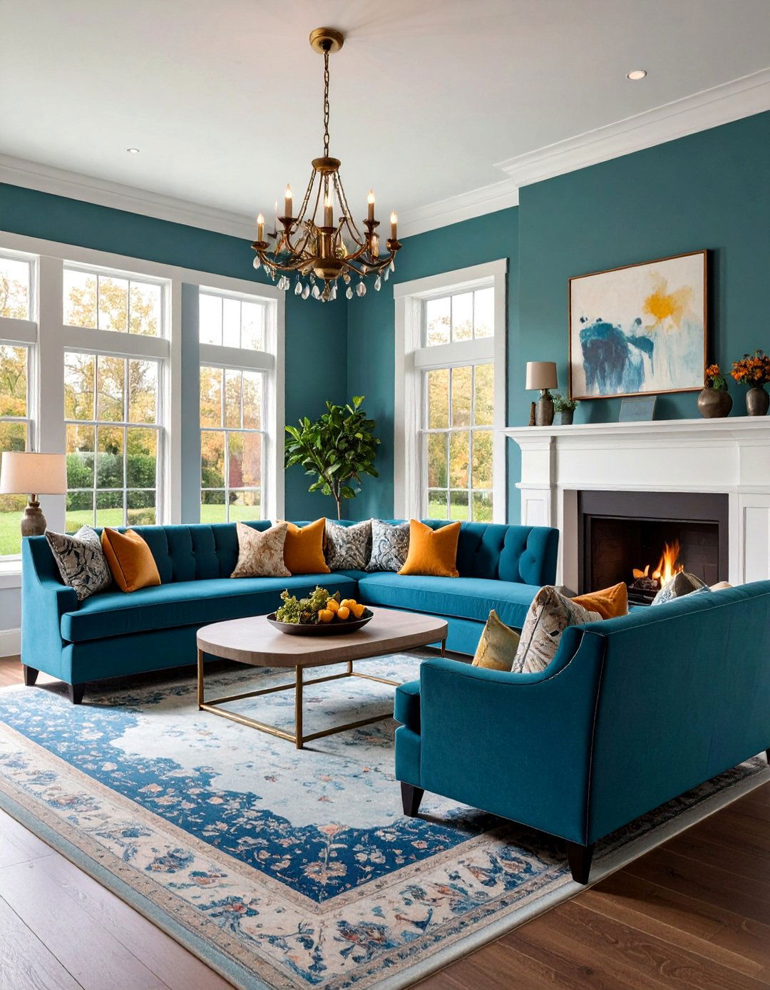 Built in Banquette Integration - 24 Chairs in Front of Fireplace Ideas