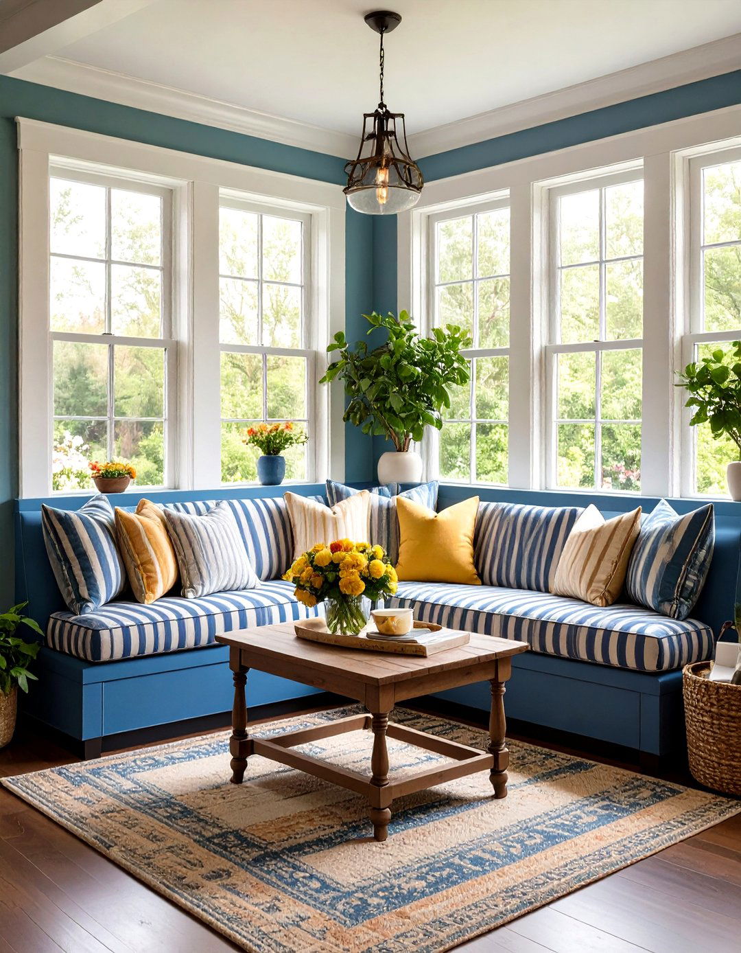 Built in Corner Banquette Seating - 24 cottage dining room ideas