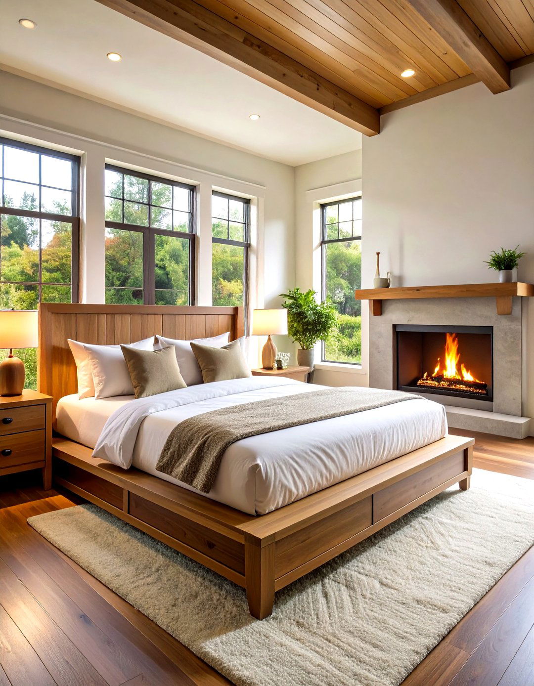 Built in Daybed Fireplace Seating - 24 Fireplace Bench Ideas