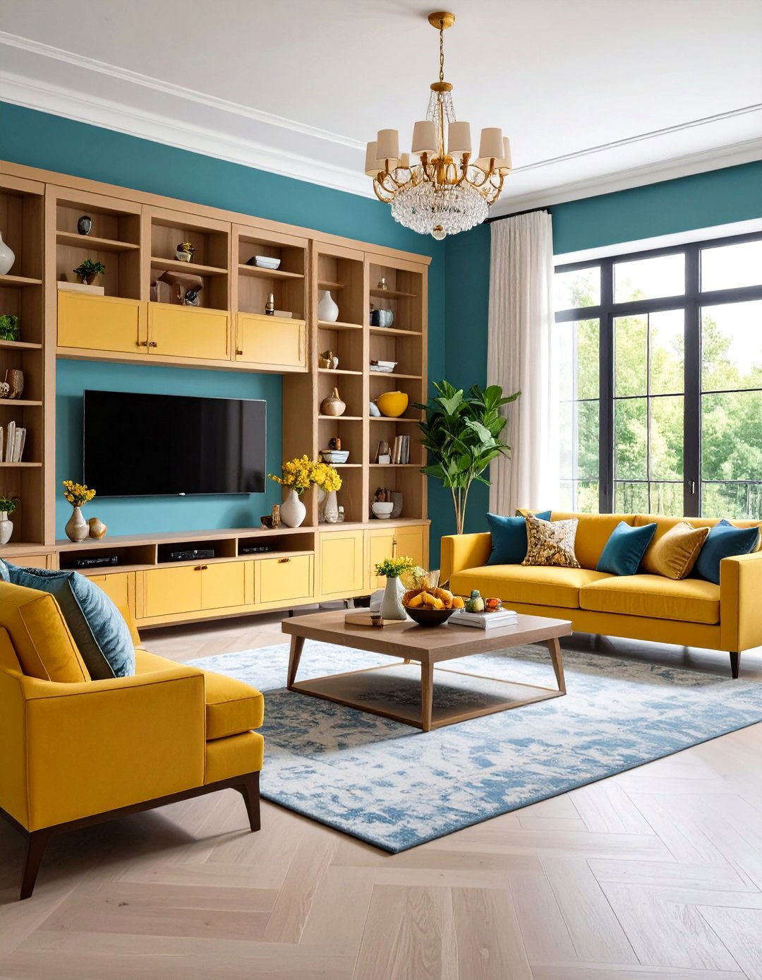 Built in Entertainment Center with Storage - 24 Tv Accent Wall Ideas