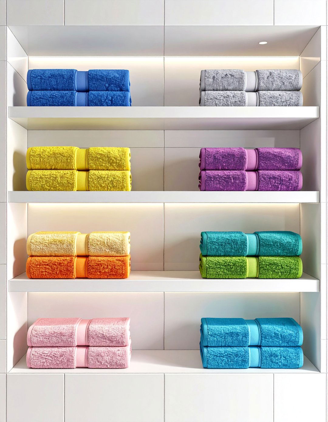 Built in Niche Storage - 24 Towel Storage Ideas