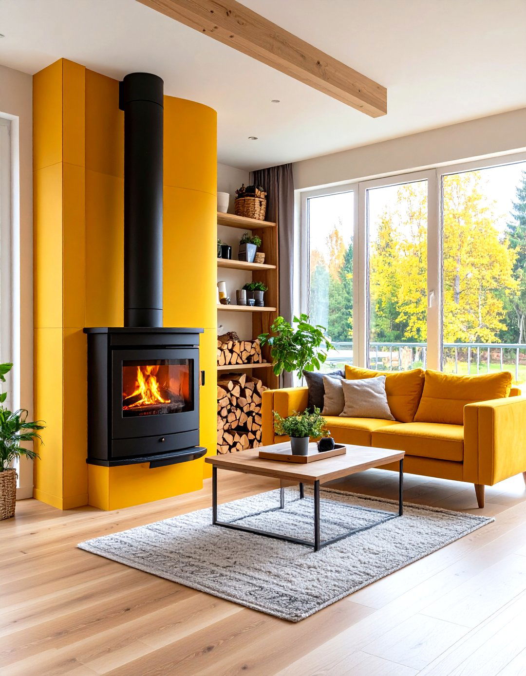 Built in Storage Integration Features - 24 Wood Stove Surround Ideas