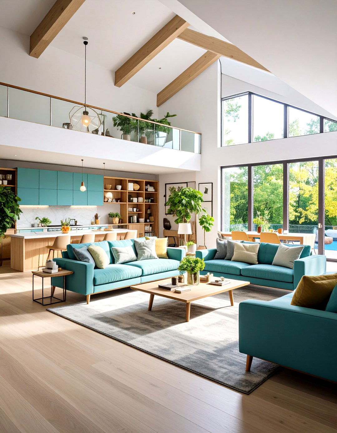 Built in Storage Wall Systems - 24 Open Concept Vaulted Ceiling Living Room Ideas