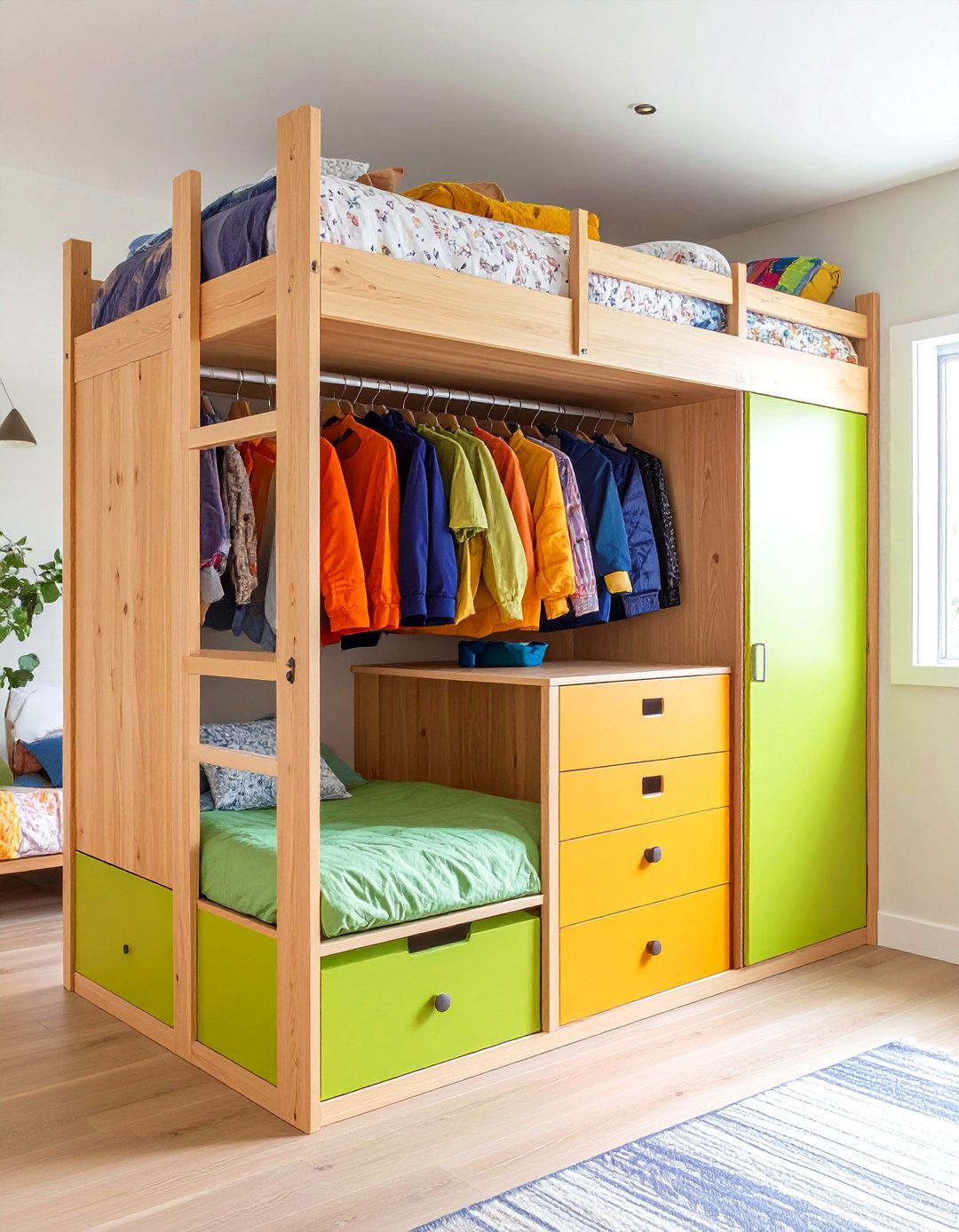 Built in Wardrobe Loft Bed - 24 Loft Bed Ideas