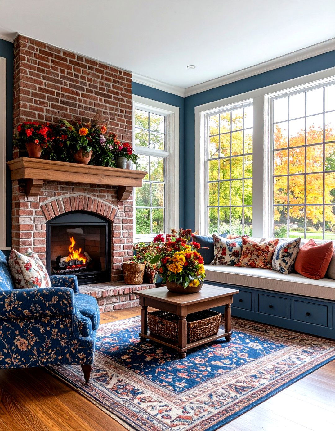 Built in Window Seat Combinations - 24 Fireplace Built-in Ideas