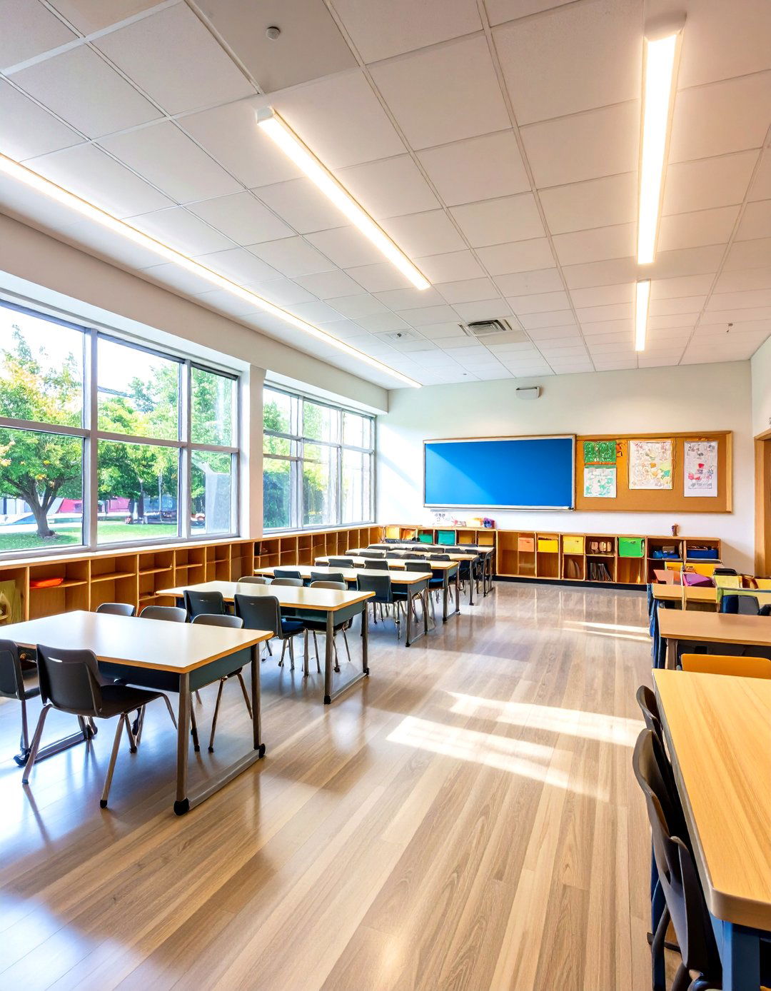 Bulletin Board Illumination - 24 Classroom Lighting Ideas