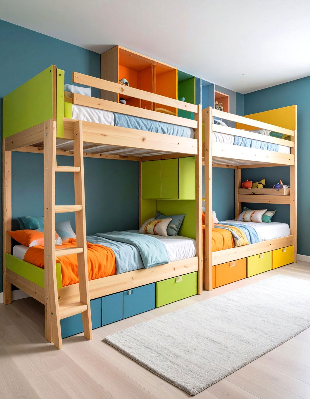 Bunk Bed Shared Sibling Room - 24 Kids Room Ideas