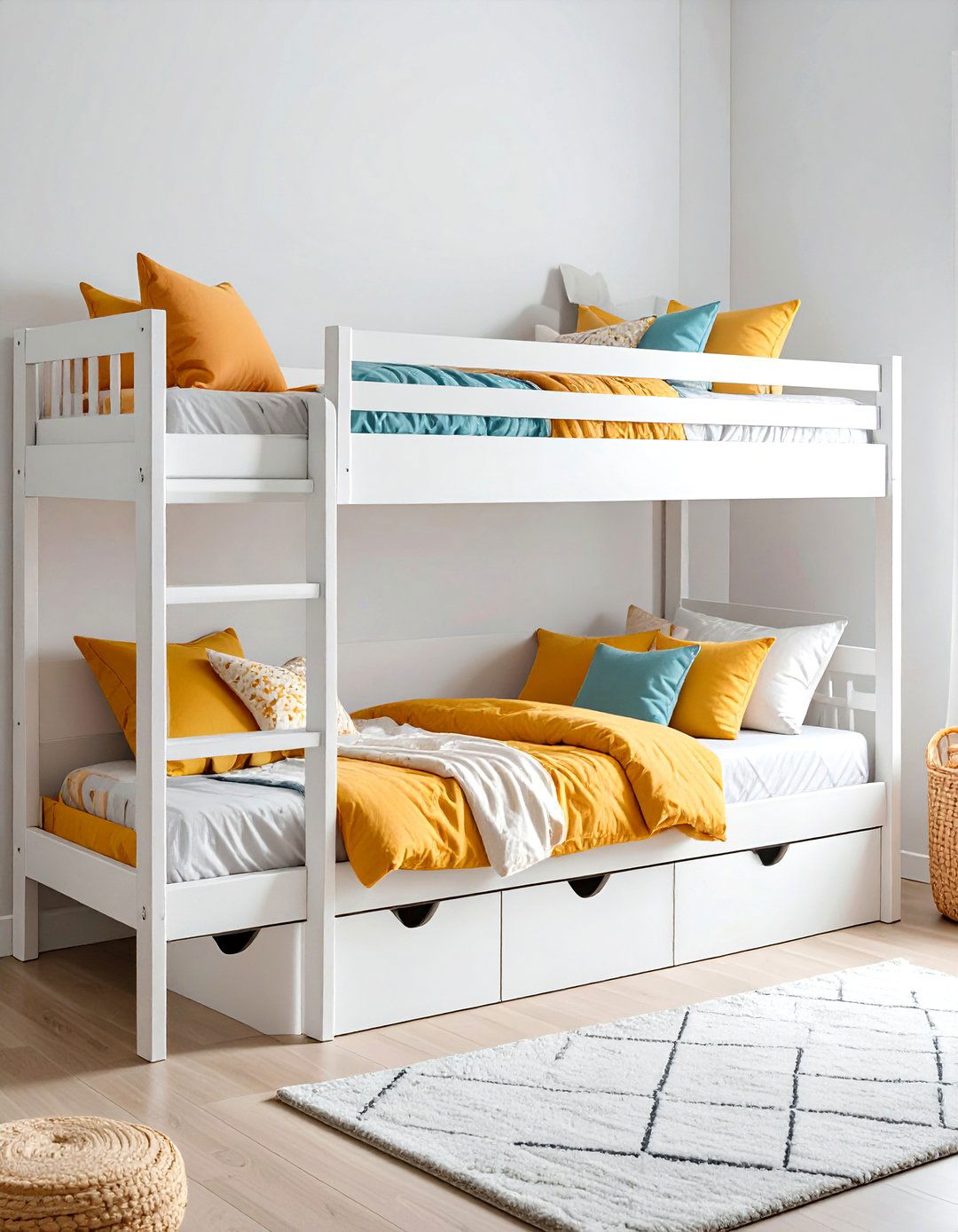 Bunk Bed Storage Systems - 24 Boy and Girl Shared Small Room Ideas