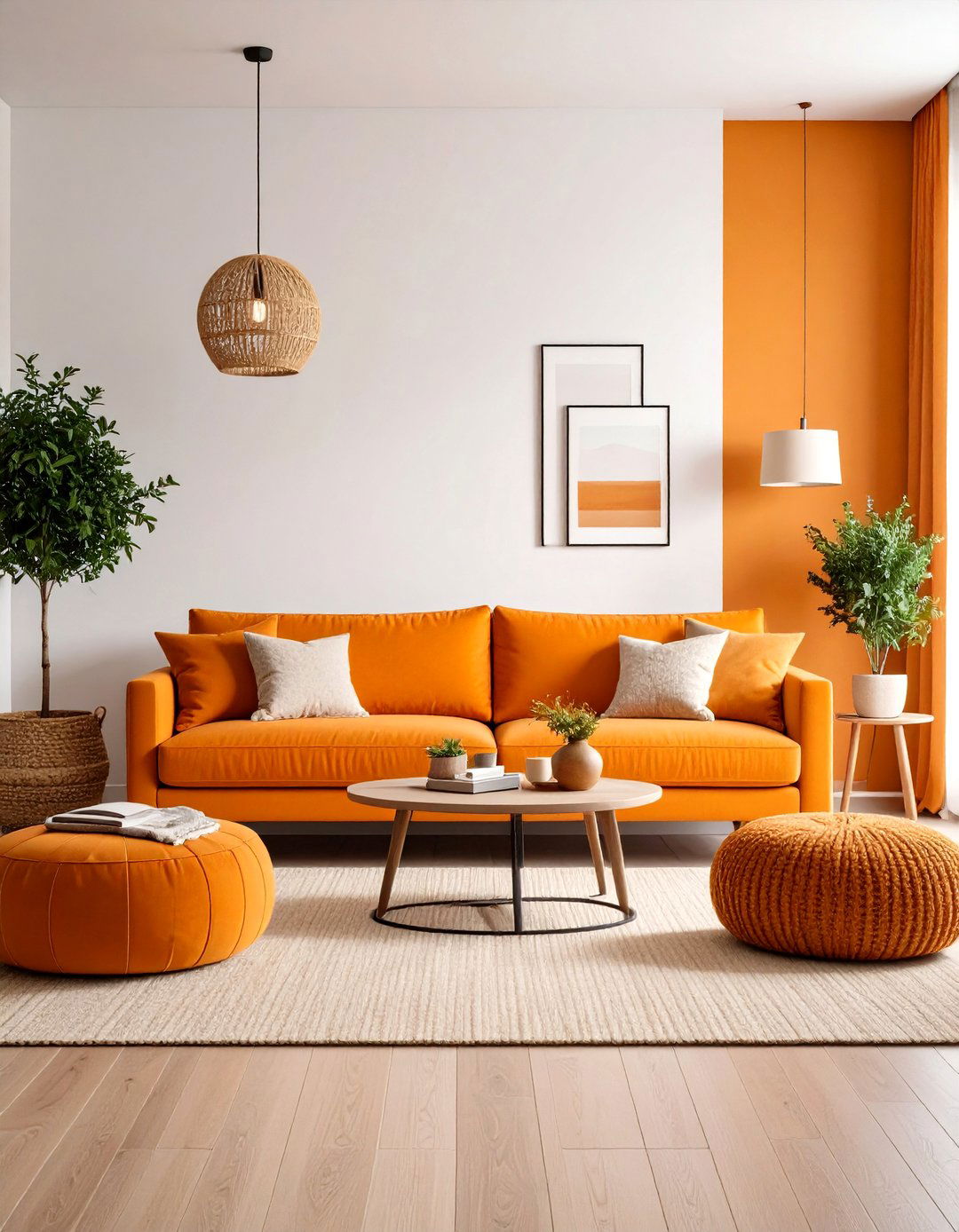 Burnt Orange Seasonal Transition Room - 24 Burnt Orange Living Room Ideas