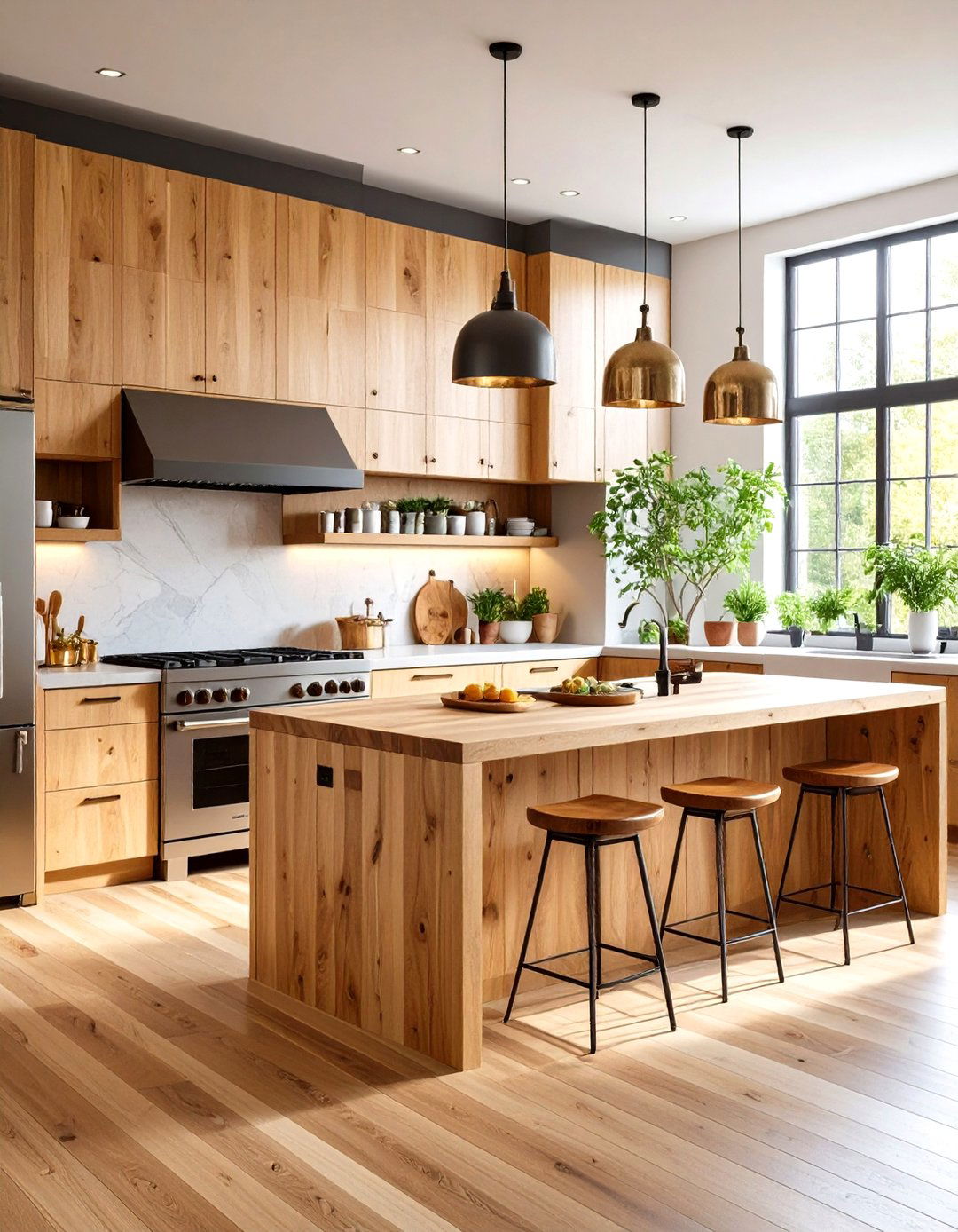 Butcher Block Countertops - 24 Industrial Kitchen Ideas