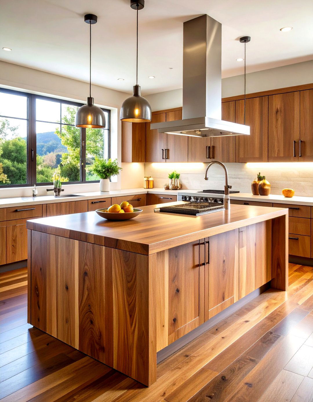 Butcher Block Island Tops - 24 Transitional Kitchen Ideas