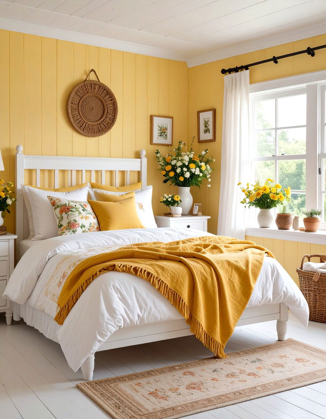 Butter Yellow Cottage Bedroom - 24 Pastel Bedroom Ideas