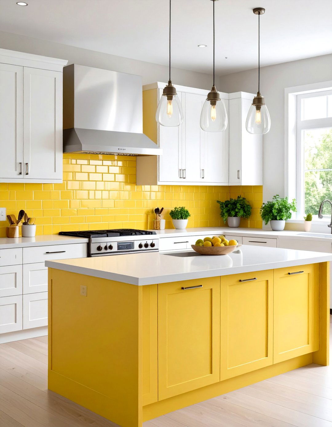 Butter Yellow Kitchen Backsplash - 24 Pastel Room Ideas