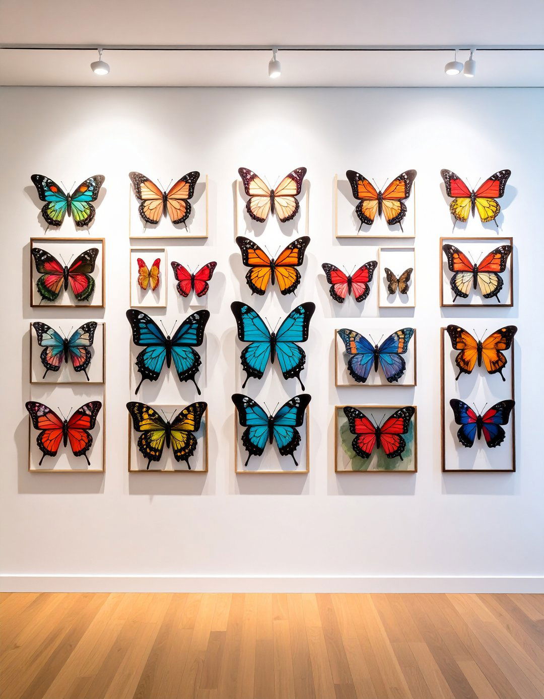 Butterfly Art Gallery Wall - 24 Butterfly-themed Room Ideas