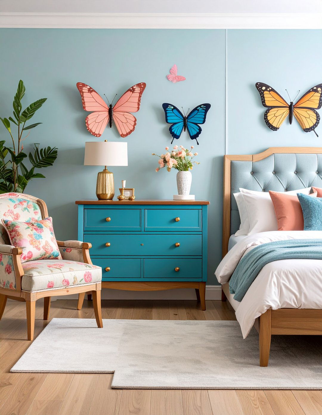 Butterfly Furniture Accent Features - 24 Butterfly-themed Room Ideas