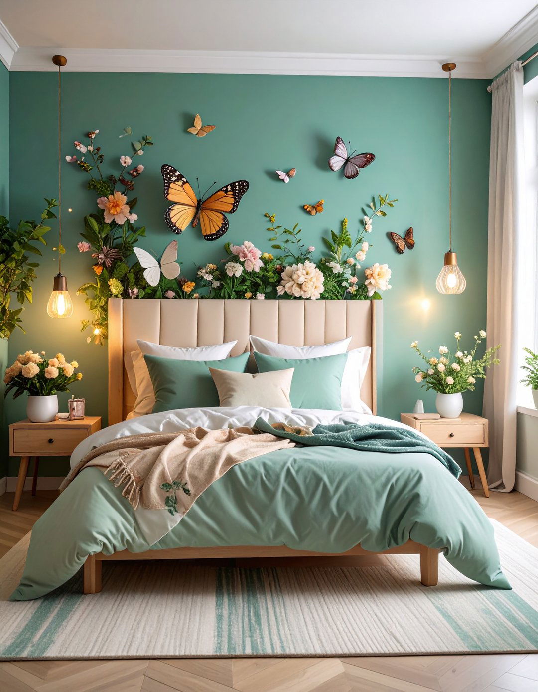 Butterfly Garden Bedroom Theme - 24 Butterfly-themed Room Ideas