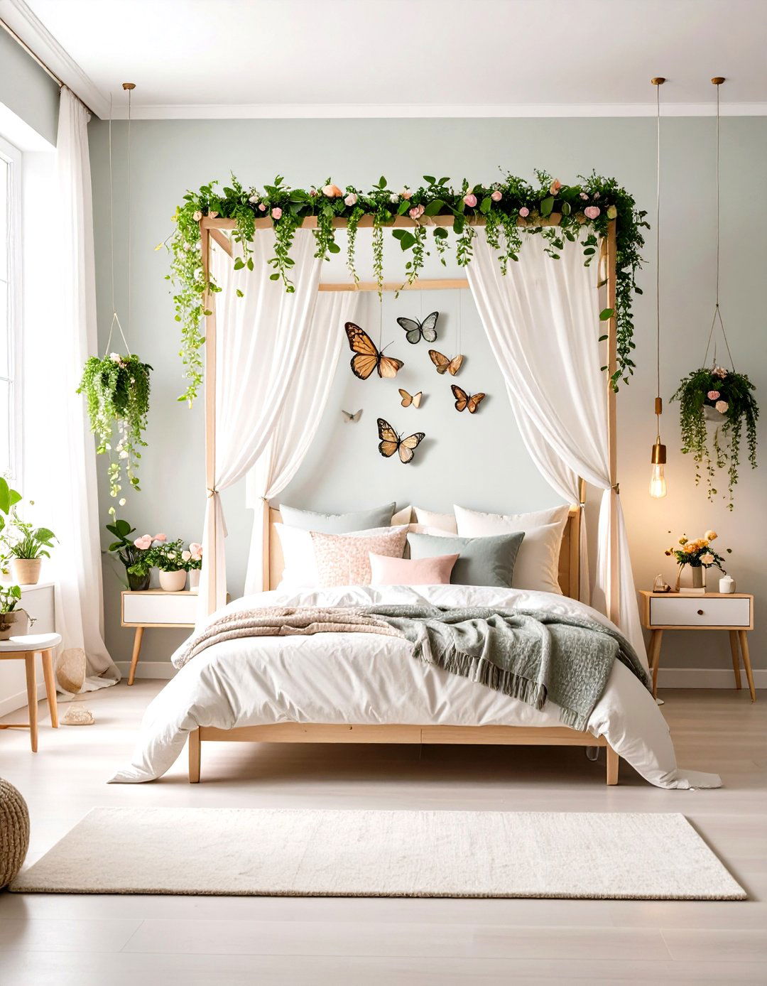 Butterfly Garden Boho Whimsy - 24 Girls Boho Bedroom Ideas