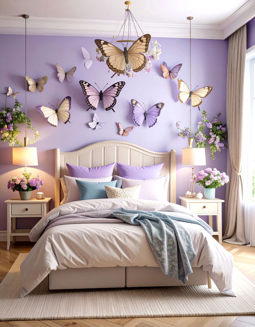 Butterfly Garden Paradise Theme - 24 Fairy-themed Bedroom Ideas
