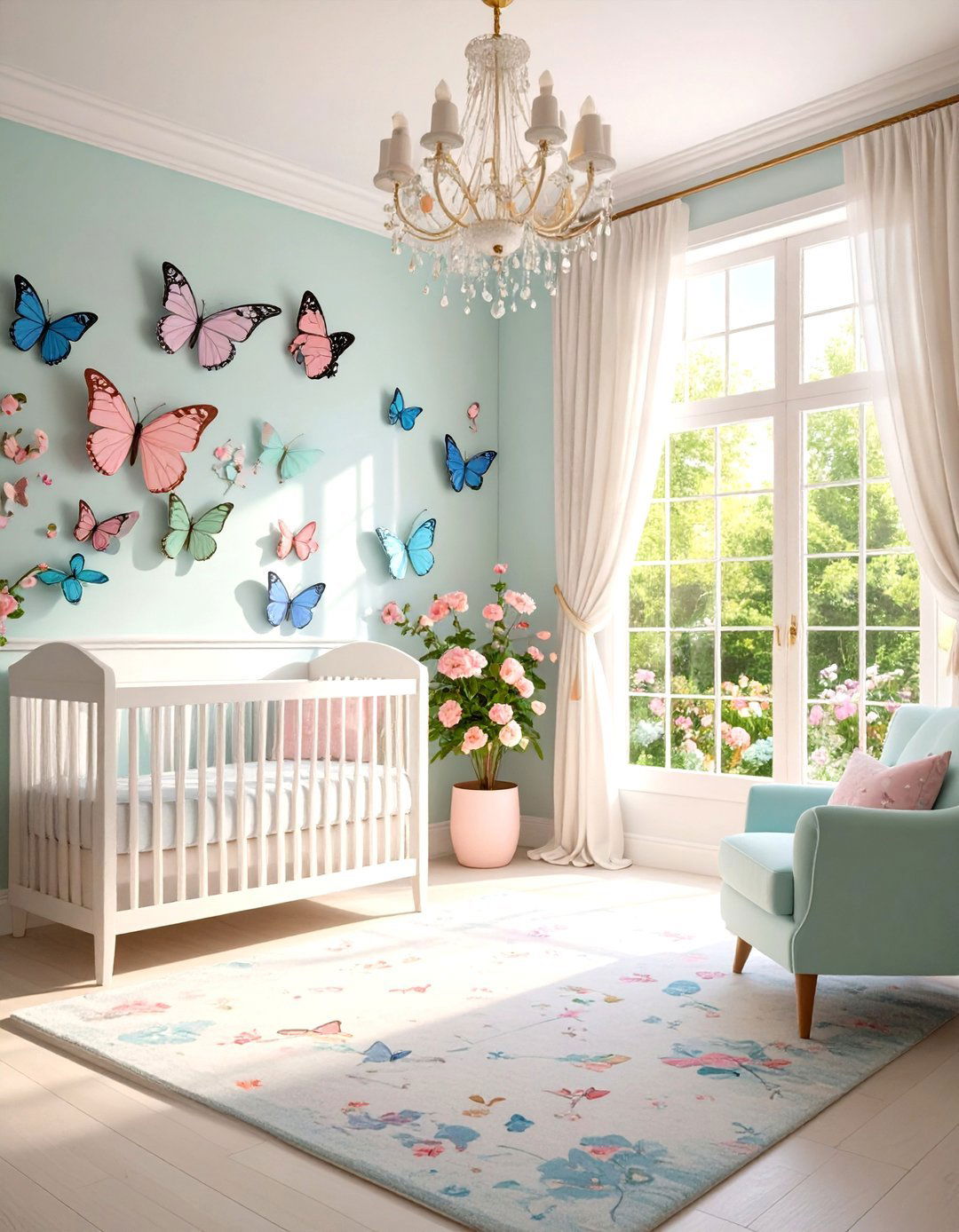 Butterfly Garden Transformation Nursery - 24 Nature Themed Nursery Ideas