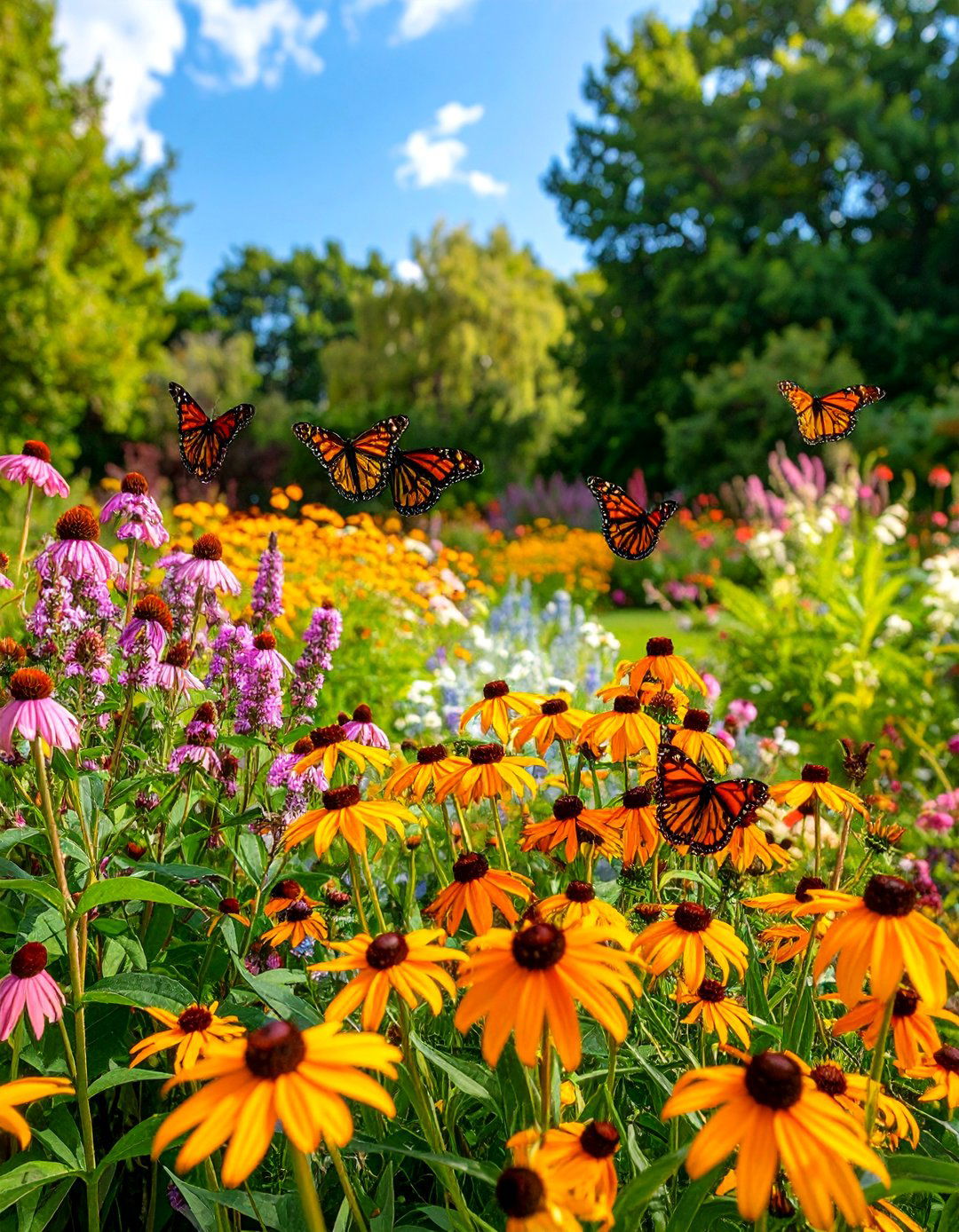 Butterfly Garden with Native Wildflowers - 24 Beautiful Gardens