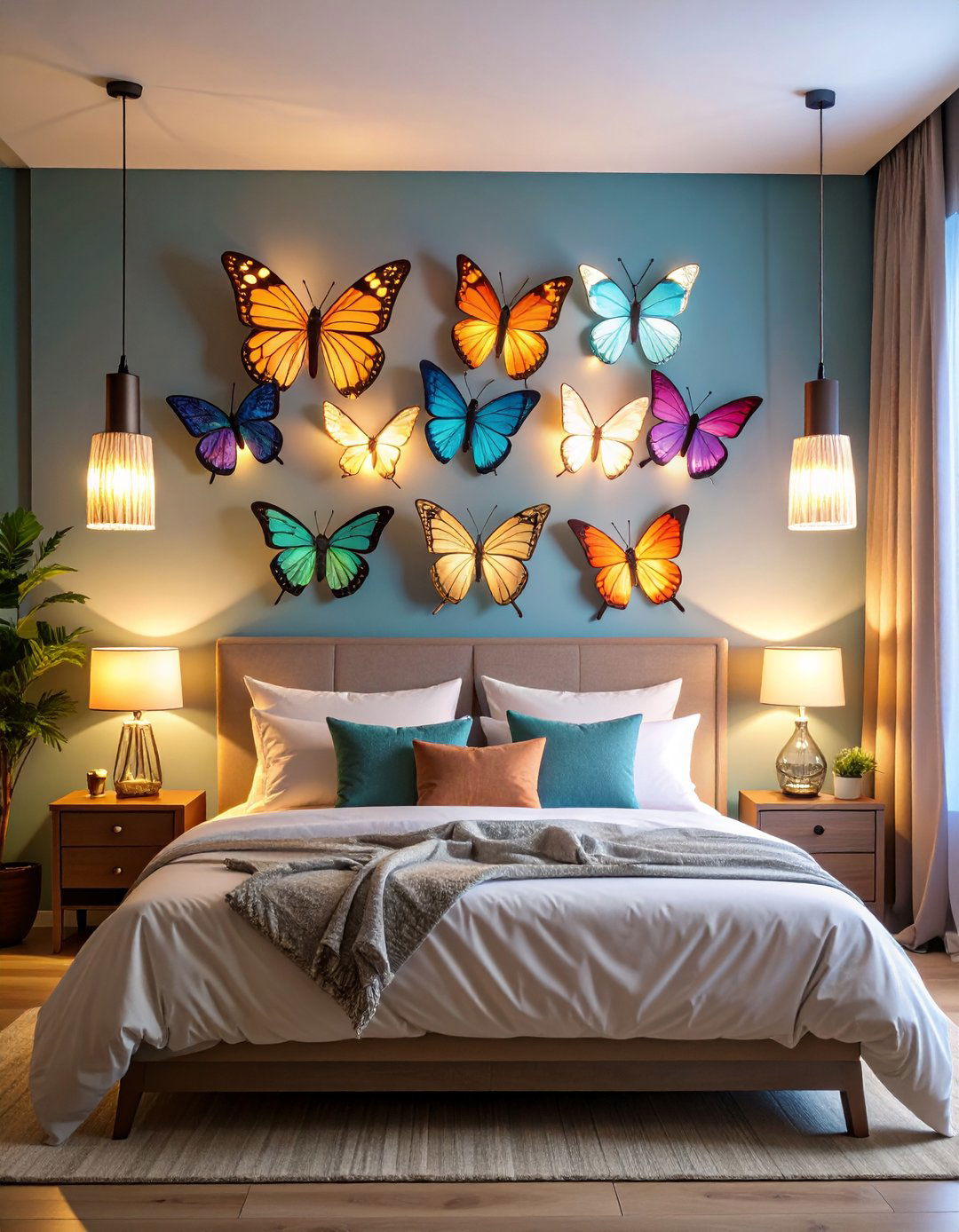 Butterfly Lighting Theme Integration - 24 Butterfly-themed Room Ideas