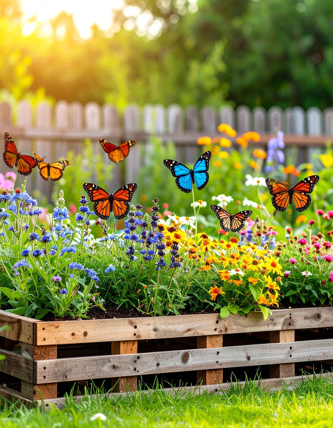Butterfly Pollinator Haven - 24 Pallet Garden Ideas