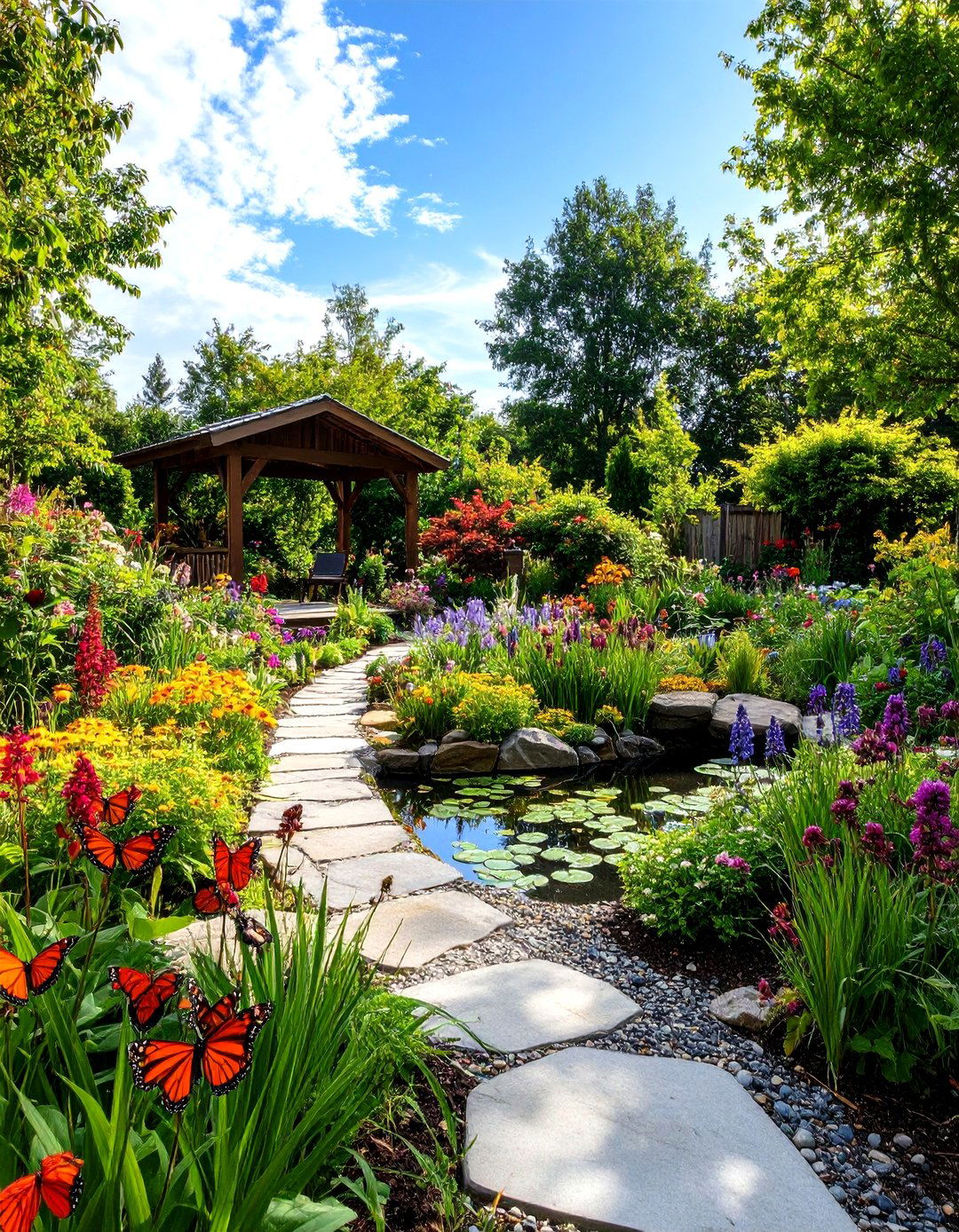 Butterfly Pollinator Paradise Garden - 24 Sensory Garden Ideas