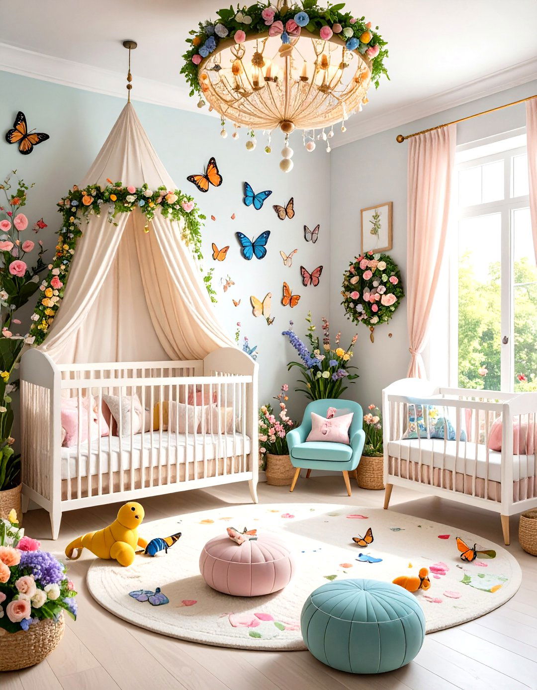 Butterfly Princess Garden Sanctuary - 24 Princess Nursery Ideas
