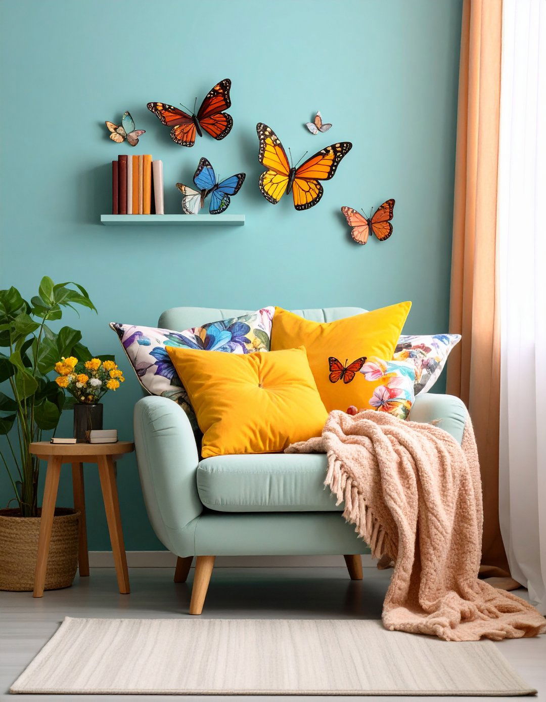 Butterfly Reading Nook Creation - 24 Butterfly-themed Room Ideas