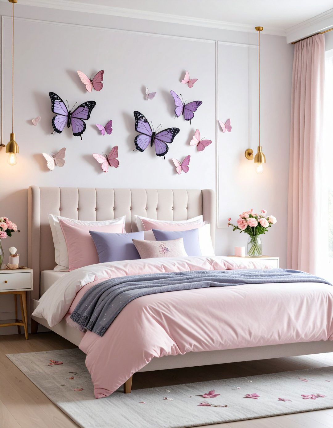 Butterfly Romantic Bedroom Design - 24 Butterfly-themed Room Ideas