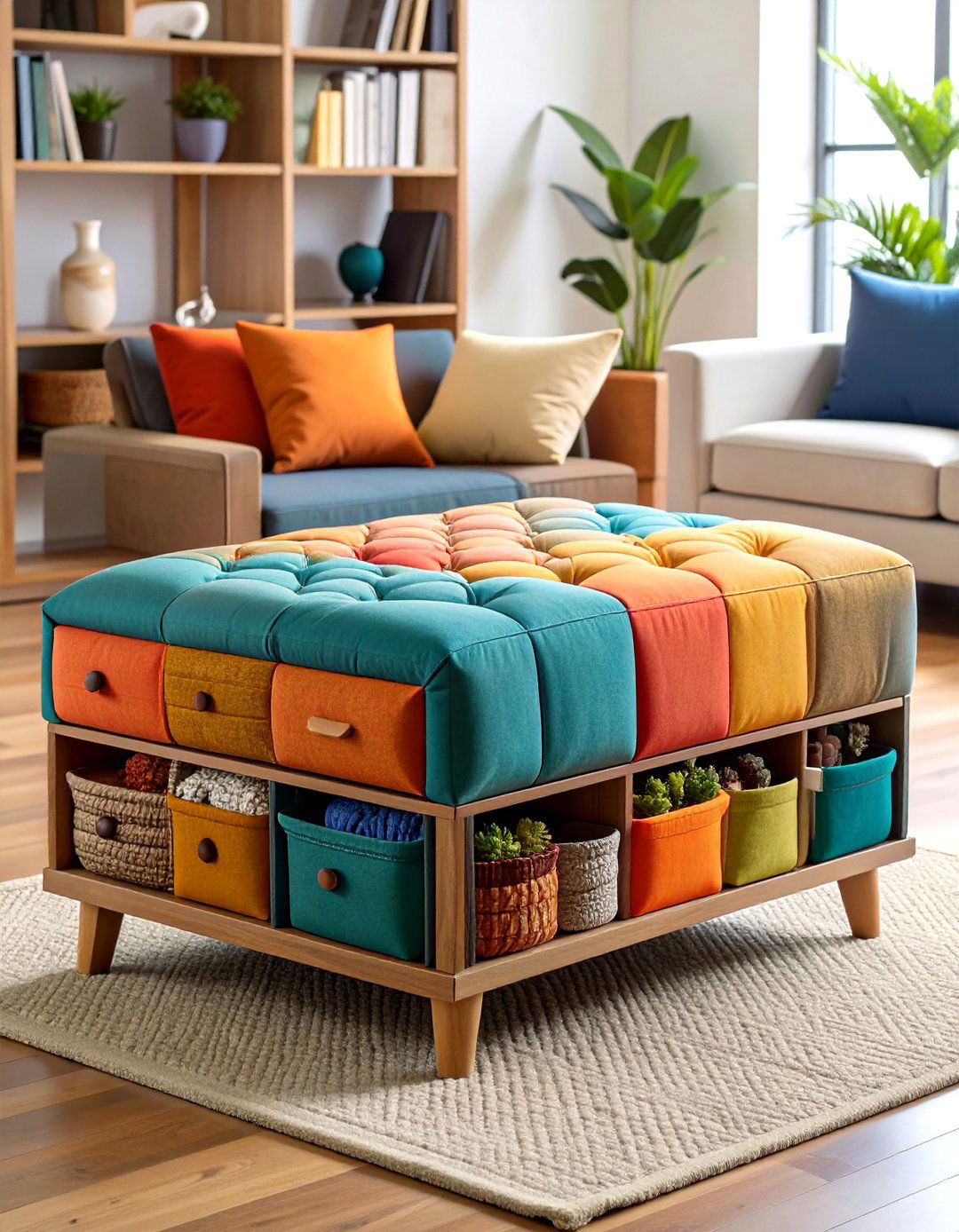 CD Storage Ottoman Bench - 24 Cd Storage Ideas