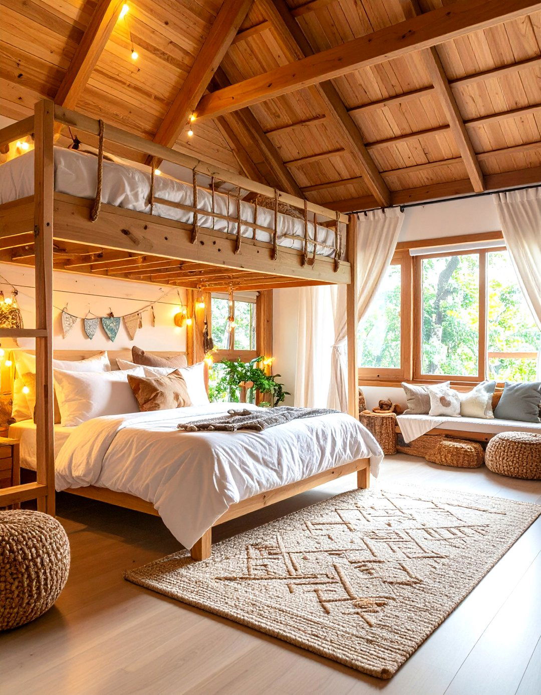 Cabin Kids Bedroom with Adventure Theme - 24 Cabin Bedroom Ideas