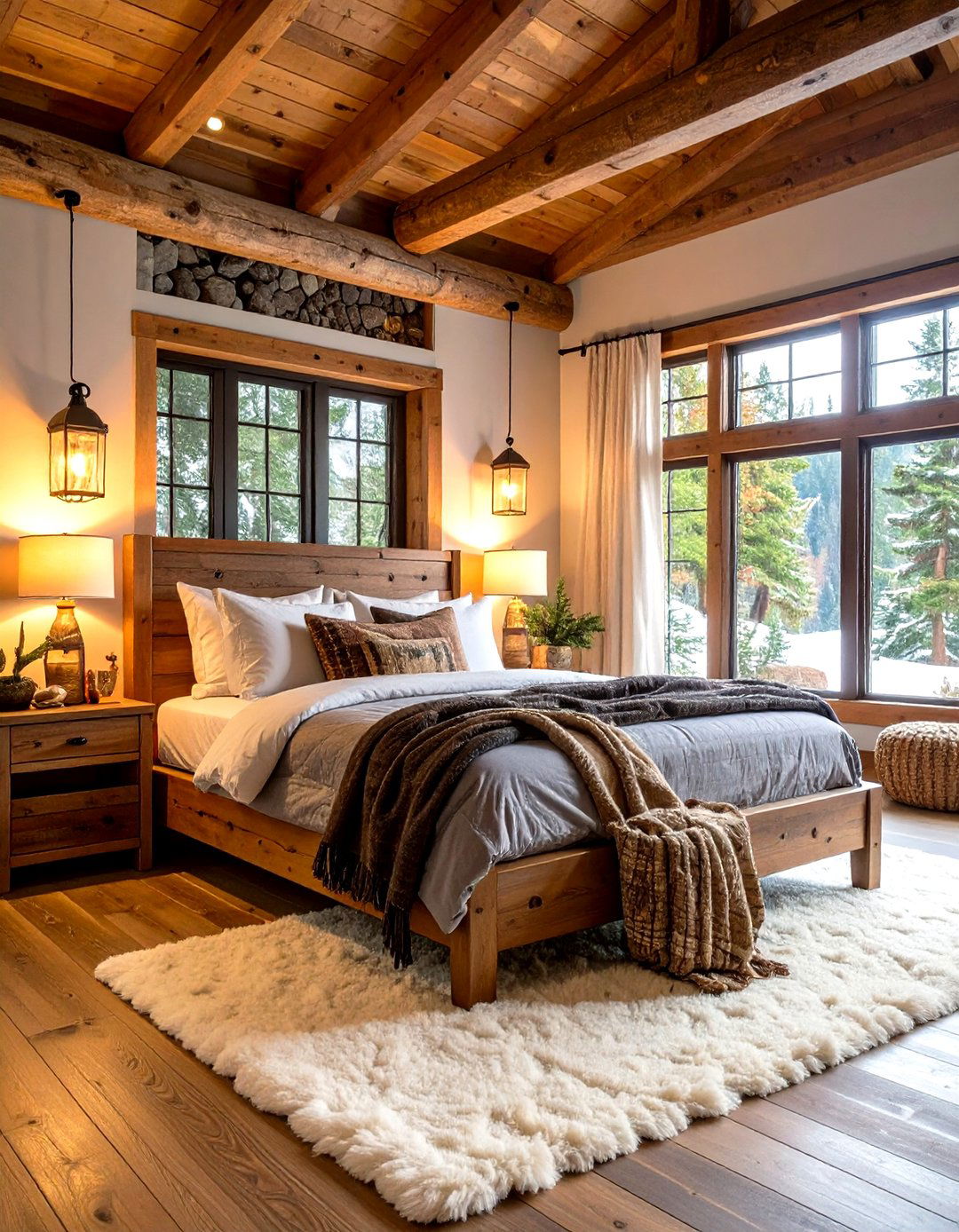 Cabin Retreat Fall Bedroom - 24 Fall Bedroom Decor Ideas