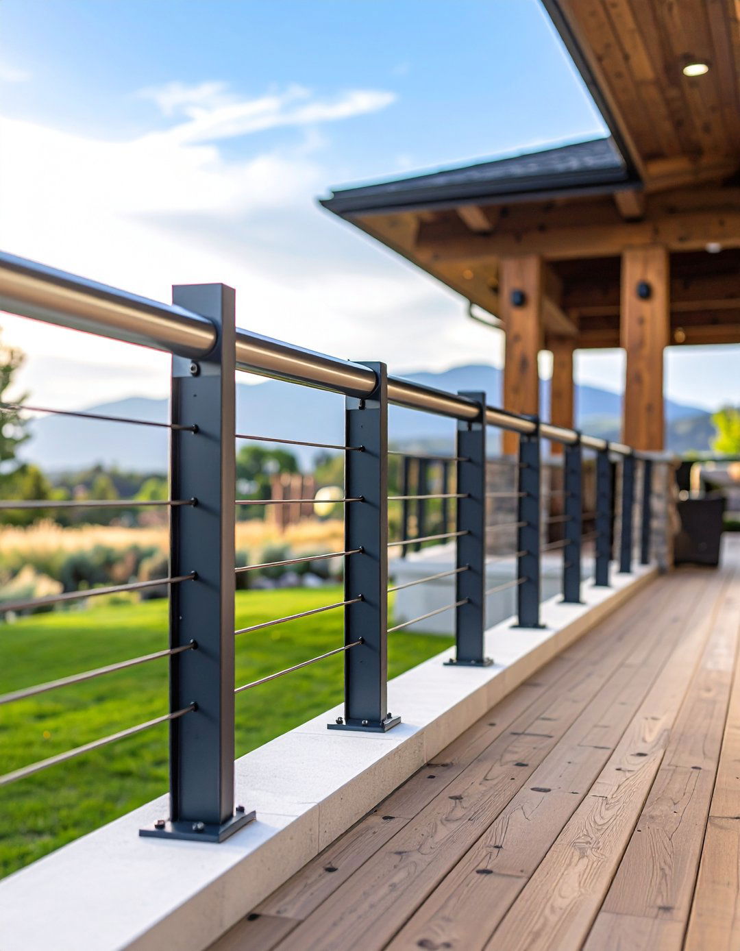 Cable Rail Modern Systems - 24 Raised Ranch Front Porch Ideas