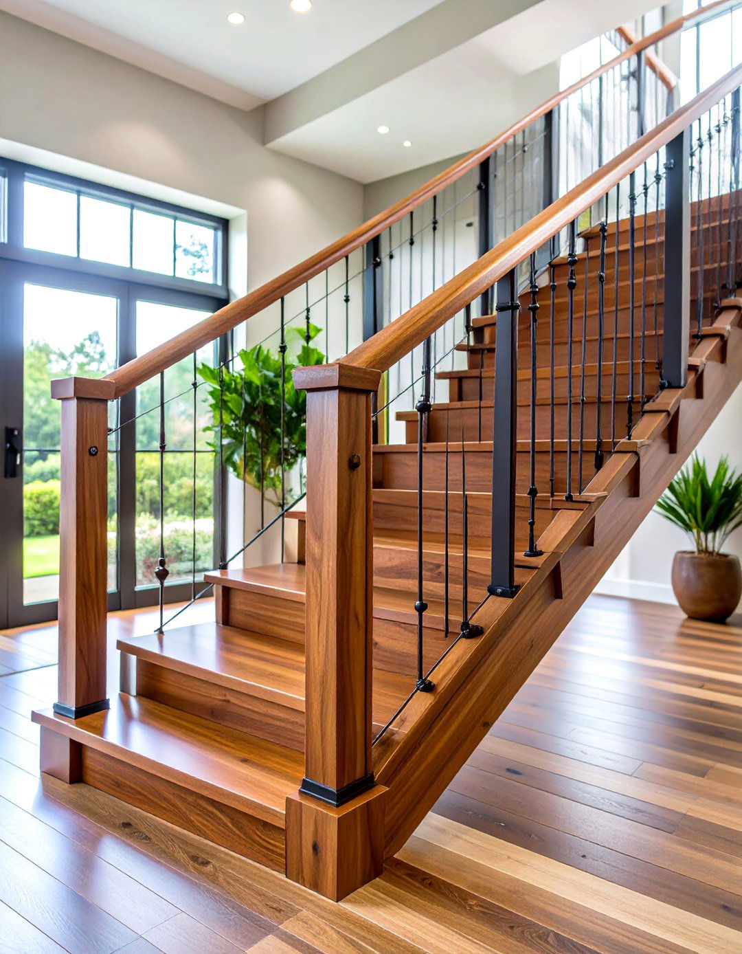 Cable Wood Hybrid Systems - 24 Wood Stair Railing Ideas