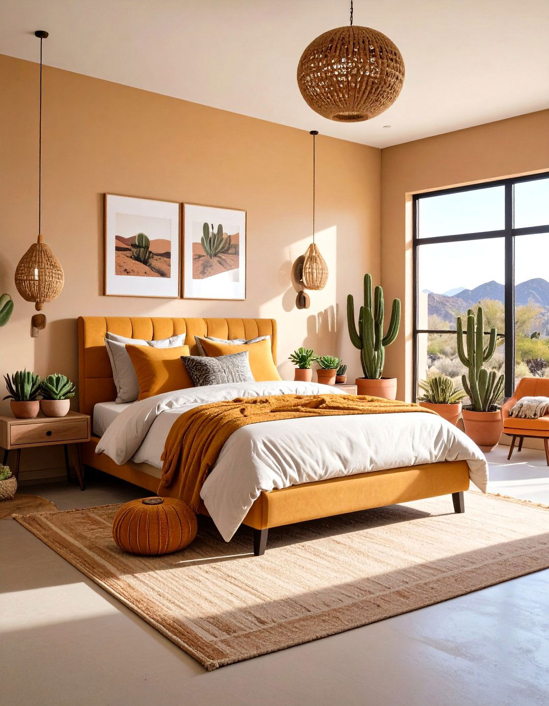 Cactus Garden Bedroom - 24 Western Bedroom Ideas