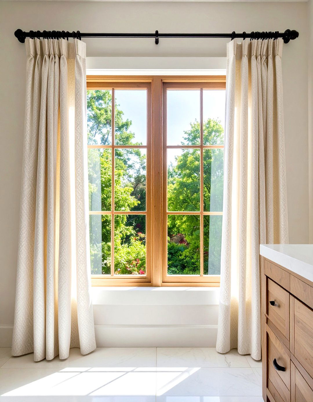 Cafe Curtains for Privacy Control - 24 bathroom curtain ideas