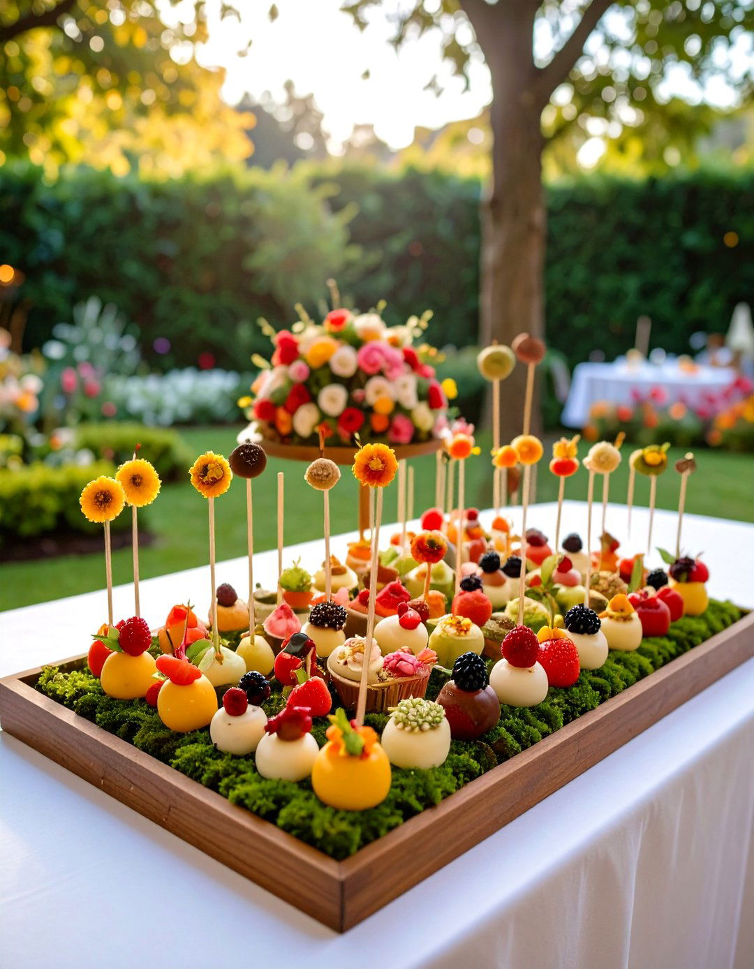 Cake Pop Garden Display - 24 Wedding Dessert Ideas