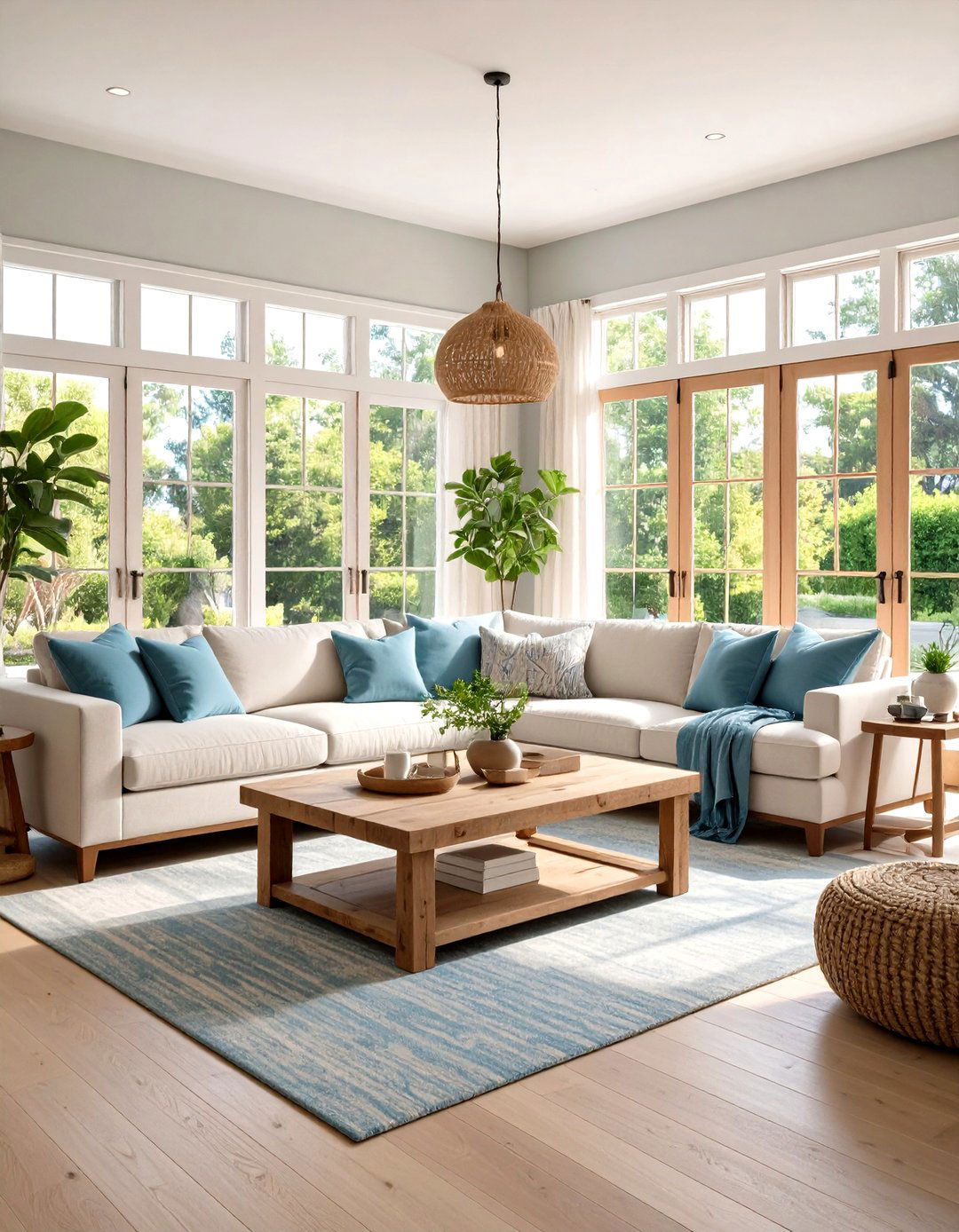 California Casual Living Room with Indoor Outdoor Flow - 24 Small Living Room Ideas