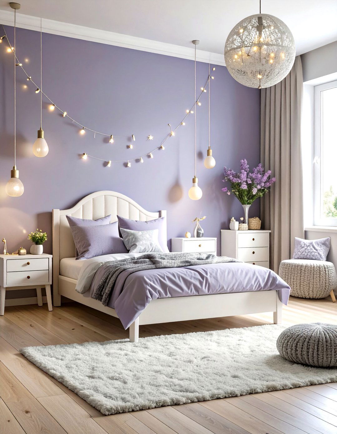 Calming Lavender Dream Theme - 24 Kids Room Paint Ideas