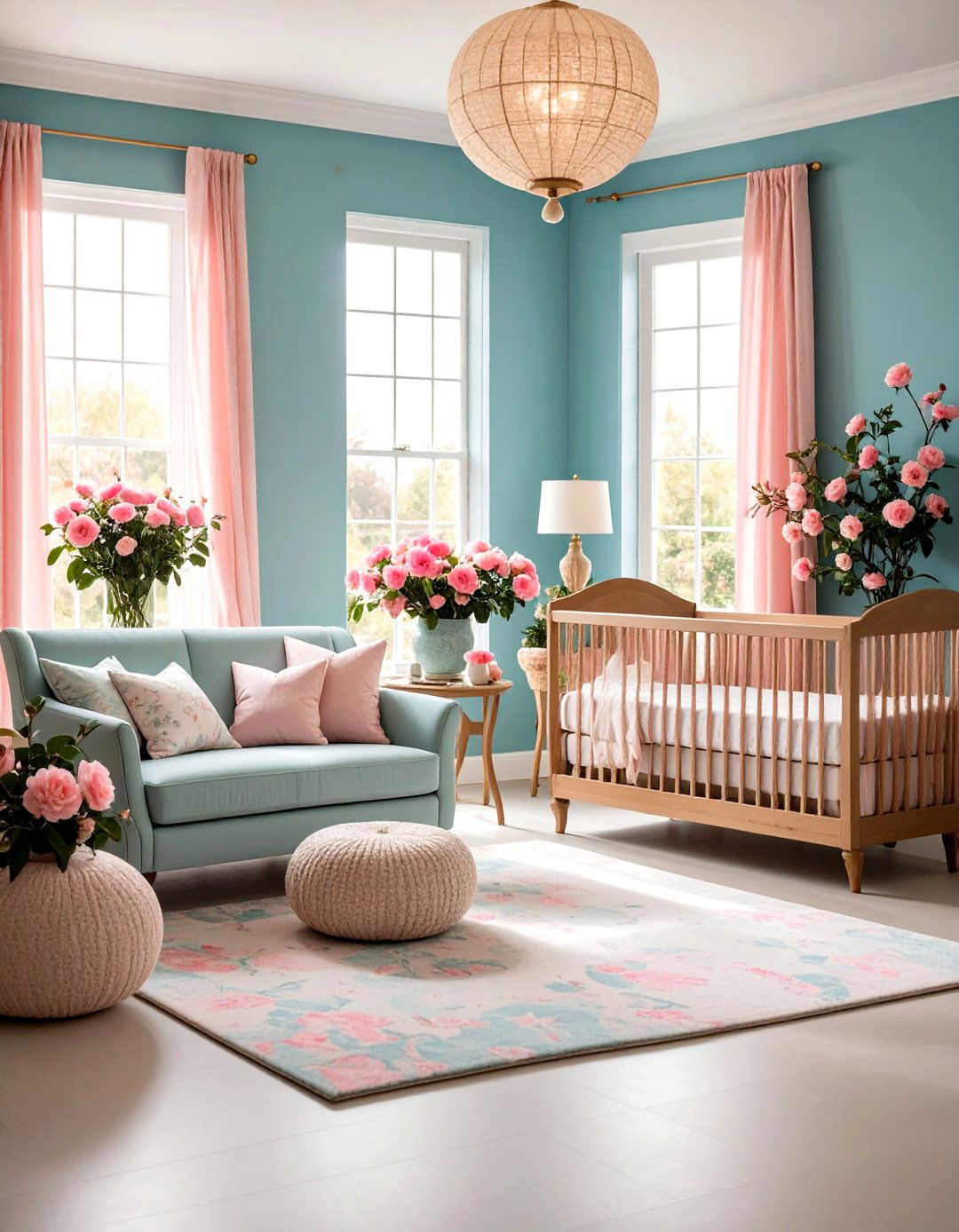 Camellia Elegance Nursery - 24 Floral Nursery Ideas