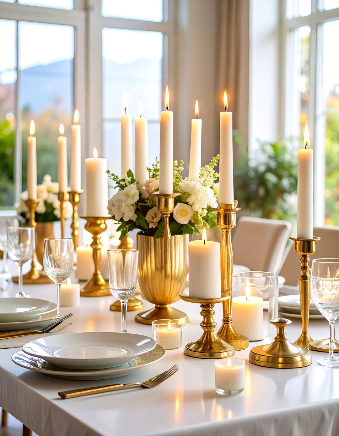 Candle Cluster Lighting Displays - 24 Dining Room Table Decor Ideas