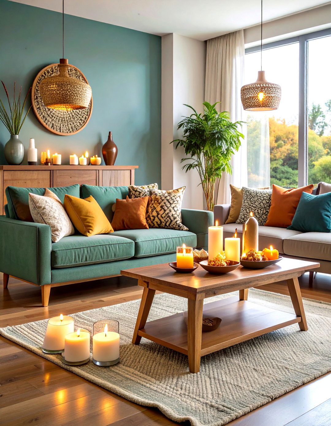 Candle Sanctuary Design - 24 Sofa Table Decor Ideas